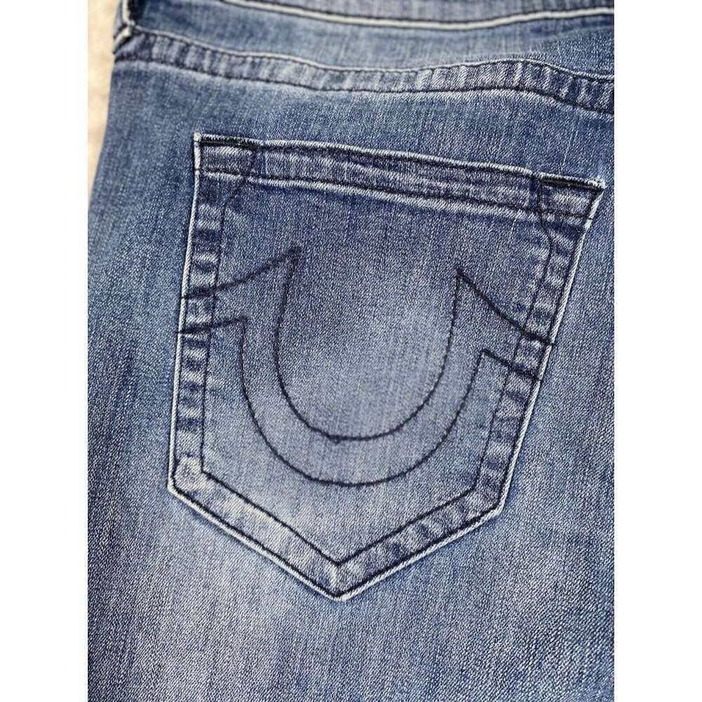 True Religion Devin Loose Straight Jeans Men’s Size 36X26 Medium Wash - Picture 13 of 14